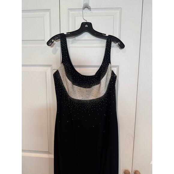 Vintage Daymor Couture Black Dress Suit Silver Embellished Evening Party - Picture 7 of 11